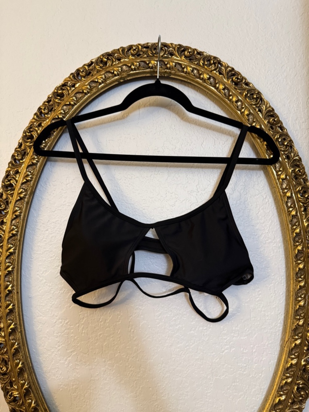 Strappy Black Bikini Top - Women Swimwear